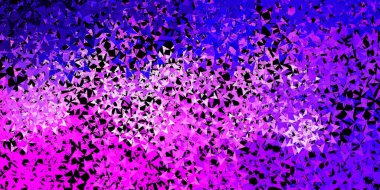 Açık mavi, üçgen biçiminde kırmızı vektör dokusu. Üçgen şekilli ışıltılı soyut çizimler. Duvar kağıtları için şablon.