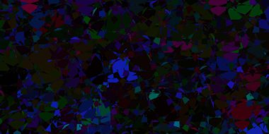 Üçgenli koyu renkli vektör arkaplanı. Soyut tarzda, üçgen ve çizgilerle basit bir tasarım. Duvar kağıtları için desen.