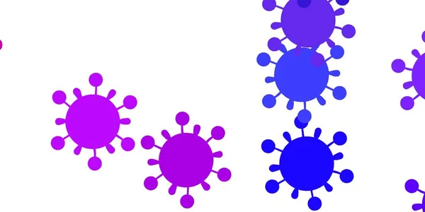 Light Purple Pink Vector Texture Disease Symbols Simple Design Abstract — Stock Vector