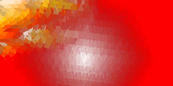 Rojo Claro Vector Amarillo Diseño Triángulo Poli Ilustración Abstracta Colorida — Archivo Imágenes Vectoriales