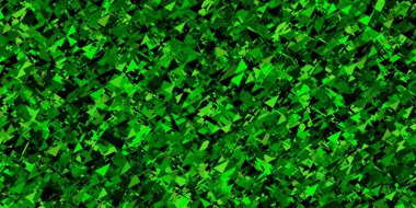 Rastgele üçgenli koyu yeşil vektör dokusu. Soyut renkli üçgen şekilli illüstrasyon. İniş sayfaları.