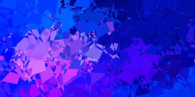 Soyut şekilli koyu pembe, mavi vektör şablonu. Basit bir şekilde gradyan olan renkli soyut biçimler. Duvar kağıdı seti için zarif tasarım.