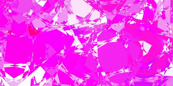 ライトパープルピンクのベクトルの背景に三角形の線 カラフルな抽象的な三角形のウェブ素材のイラスト あなたのコマーシャルへの容易な付加 — ストックベクタ