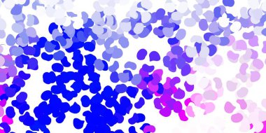 Açık pembe, soyut şekilli mavi vektör şablonu. Basit bir şekilde gradyan olan renkli soyut biçimler. Cep telefonları için arka plan.