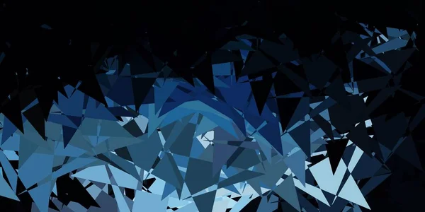 Dunkelblaue Vektorschablone Mit Dreiecksformen Kluge Abstrakte Illustration Mit Dreiecksformen Modernen — Stockvektor