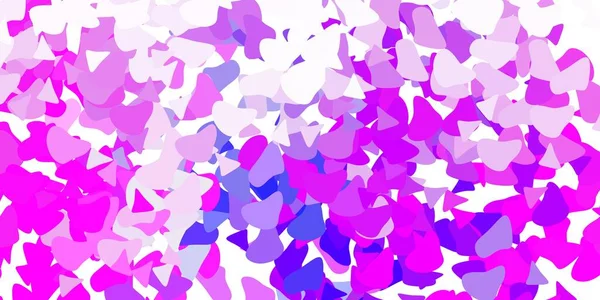 Texture Vectorielle Rose Clair Bleue Avec Des Formes Memphis Illustration — Image vectorielle