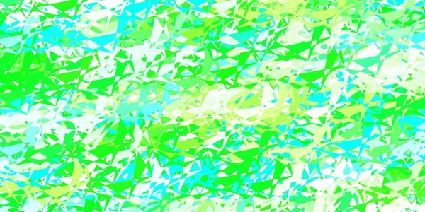 Hellblaues Vektormuster Mit Polygonalen Formen Hervorragende Abstrakte Illustration Mit Farbenfrohen — Stockvektor