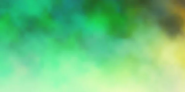 Світло Зелений Жовтий Векторний Шаблон Небом Хмарами Абстрактні Барвисті Хмари — стоковий вектор