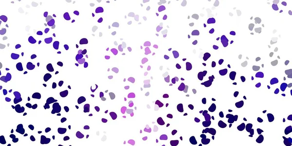 Fondo Vectorial Púrpura Claro Con Formas Caóticas Formas Abstractas Coloridas — Vector de stock