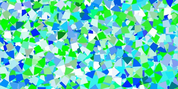 Світло Блакитний Векторний Візерунок Полігональним Стилем Ілюстрація Набором Різнокольорових Трикутників — стоковий вектор