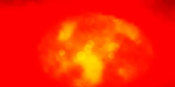 Light Orange Vektor Háttér Körök Színes Illusztráció Lejtős Pontokkal Természet — Stock Vector