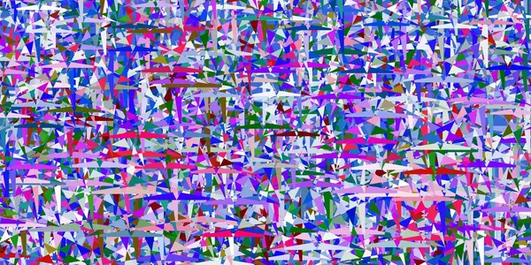 Светлый Многоцветный Векторный Фон Прямыми Треугольниками Современная Абстрактная Иллюстрация Красочными — стоковый вектор