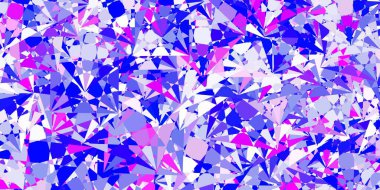 Açık pembe, çokgen şekilli mavi vektör deseni. Modern tarzda üçgen şekilli akıllı soyut çizimler. İniş sayfaları.