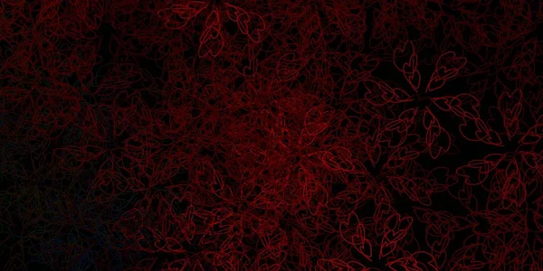 Mörkgrön Röd Vektor Layout Med Cirkulär Båge Illustration Halvtonsstil Med — Stock vektor