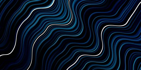 Fond Vectoriel Bleu Foncé Avec Des Lignes Irisées — Image vectorielle