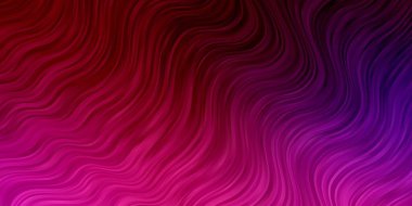 Koyu Mor, pembe çizgili vektör arkaplanı.