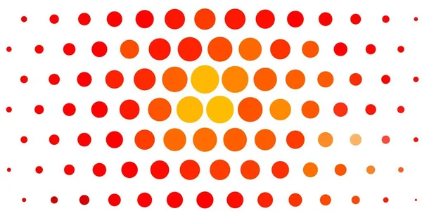 Light Red Yellow Vector Backdrop Dots — Stock Vector