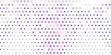 Küreli açık mor vektör deseni. Renkli damlaları olan soyut parlak bir illüstrasyon. İş ilanları için şablon.