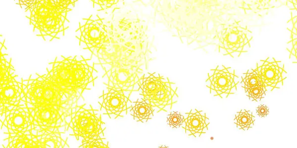 Luz Fundo Vetor Amarelo Com Formas Aleatórias Ilustração Abstrata Moderna — Vetor de Stock