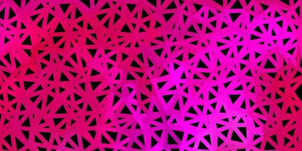 Dunkelrosa Vektor Poly Dreieck Textur Abstrakte Illustration Mit Eleganten Verlaufsdreiecken — Stockvektor