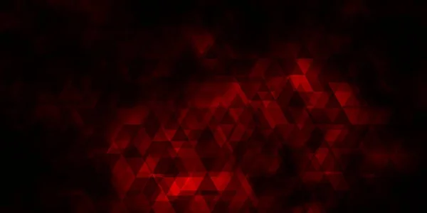 Fondo Vectorial Rojo Oscuro Con Líneas Triángulos Ilustración Degradado Moderno — Vector de stock
