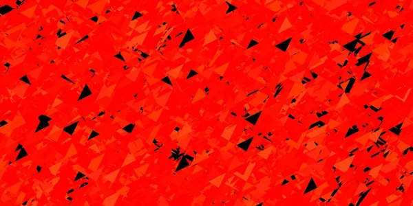 Hellroter Vektorhintergrund Mit Dreiecken Linien Illustration Mit Abstrakten Bunten Dreiecksformen — Stockvektor