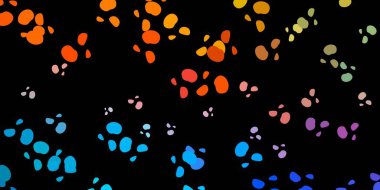 Koyu mavi, soyut şekilli sarı vektör deseni. Gradyan rastgele formlarla modern soyut illüstrasyon. Web siteniz için basit illüstrasyon.