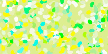 Açık yeşil, soyut şekilli sarı vektör şablonu. Basit gradyan şekilli renkli bir çizim. Reklamlarınız için modern tasarım.