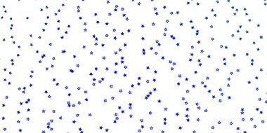 Koyu mavi vektör dokusu ve güzel yıldızlar. Soyut şablondaki yıldızlarla dekoratif illüstrasyon. Yeni yıl ilanı, broşürler için desen.