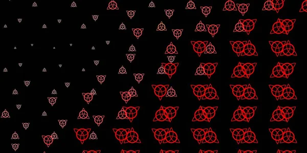 Темно Красный Векторный Фон Сивучами Красочная Винтажная Иллюстрация Градиентной Алхимической — стоковый вектор
