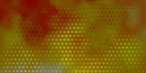 Світло Оранжевий Векторний Візерунок Сферами Сучасна Абстрактна Ілюстрація Різнокольоровими Формами — стоковий вектор