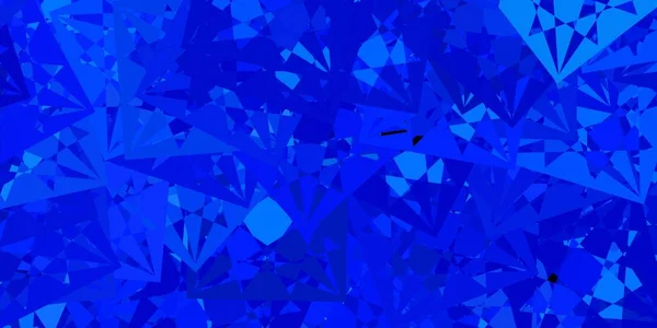 Heller Blauer Vektorhintergrund Mit Dreiecken Linien Dreiecksformen Mit Farbenfrohem Verlauf — Stockvektor