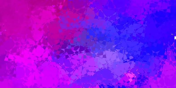 Světle Fialová Růžová Vektorová Textura Náhodnými Trojúhelníky Web Materiál Ilustrace — Stockový vektor