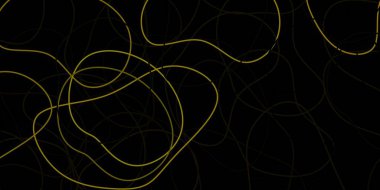 Koyu yeşil, sarı vektör arkaplan ve kaotik şekiller. Basit bir şekilde gradyan olan renkli soyut biçimler. Reklamlarınız için modern tasarım.