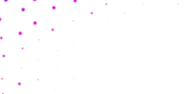 Светло Фиолетовый Векторный Рисунок Элементами Коронавируса Умная Иллюстрация Коварными Знаками — стоковый вектор