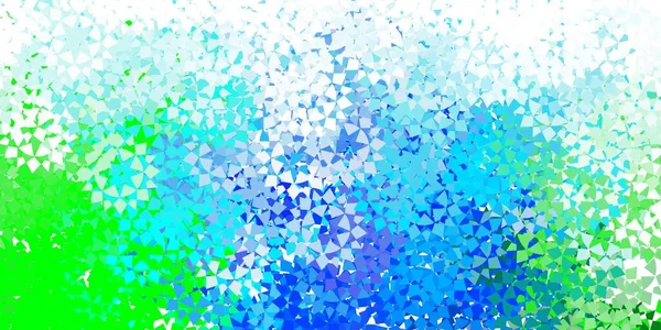 Světle Modrá Vektorová Šablona Krystaly Trojúhelníky Ilustrace Sadou Barevných Trojúhelníků — Stockový vektor