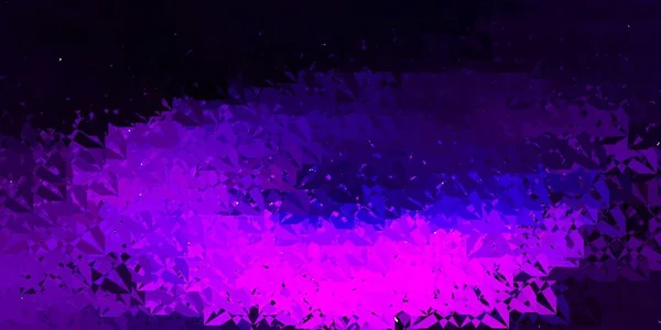 Texture Vectorielle Violet Foncé Avec Des Triangles Aléatoires Illustration Abstraite — Image vectorielle