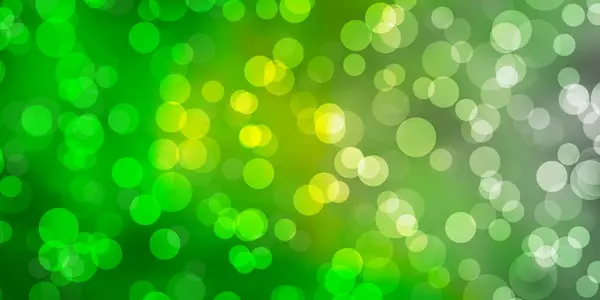 Lichtgrüne Vektorschablone Mit Kreisen — Stockvektor