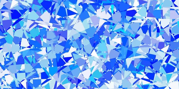 Hellblaues Vektorlayout Mit Dreiecksformen Prächtige Abstrakte Illustration Mit Dreieckigen Formen — Stockvektor