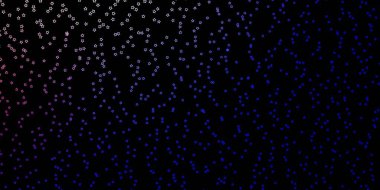 Koyu pembe, soyut yıldızlı mavi vektör deseni.