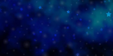 Açık mavi, güzel yıldızlı yeşil vektör dokusu.