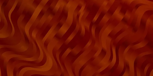 Светло Оранжевый Вектор Изогнутыми Линиями Красочная Иллюстрация Состоящая Кривых Схема — стоковый вектор