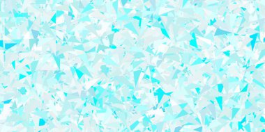 Çokgen şekilli açık mavi vektör deseni. Üçgen şekilleri soyut bir şekilde renk değişimine sahiptir. Duvar kağıtları için desen.