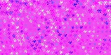 Açık mor, hastalık sembollü pembe vektör dokusu. Basit ve soyut bir şekilde renkli hastalık sembolleri. Salgın bilgisine karşı basit tasarım.