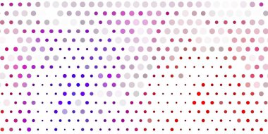 Açık pembe, baloncuklu sarı vektör arka planı. Renkli çember şekilli modern soyut illüstrasyon. Posterler, afişler için tasarım.