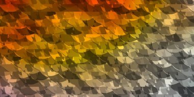 Açık mavi, sarı vektör arkaplan, çizgiler, üçgenler. Üçgen şekilli ışıltılı soyut çizimler. Terfileriniz için tasarım.