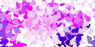 Açık mor, Memphis şekilli pembe vektör dokusu. Basit gradyan şekilli renkli bir çizim. İşiniz için akıllı tasarım.