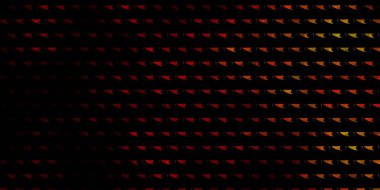 Açık kırmızı, çokgen şekilli sarı vektör deseni. Renkli üçgenlerin olduğu bir resim. Posterler ve afişler için en iyi tasarım.