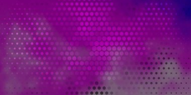 Daireli koyu mor vektör deseni.