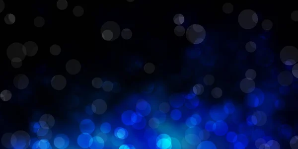 泡とダークブルーベクトルの背景 — ストックベクタ